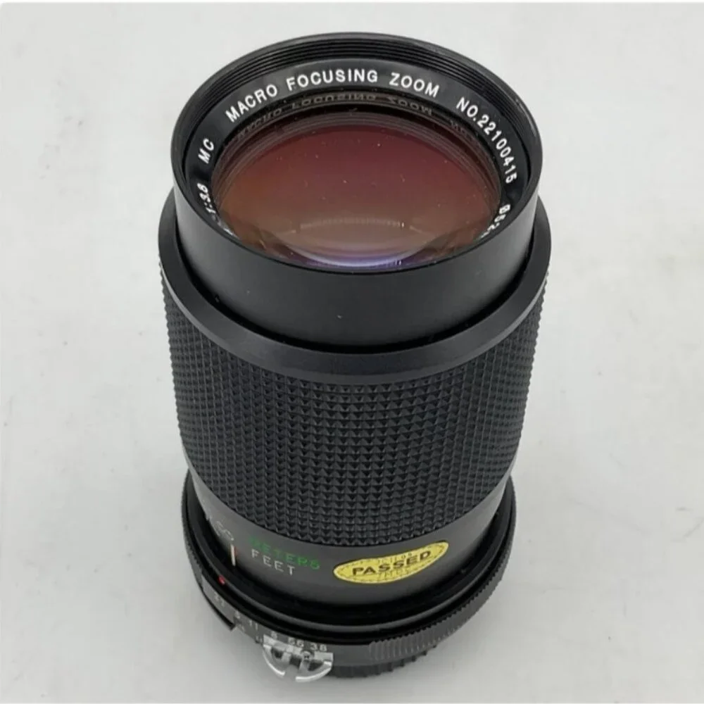 Nikon Series E 35mm Film Camera,‎ SB-E Speedlight Vivitar Lens Cases Untested